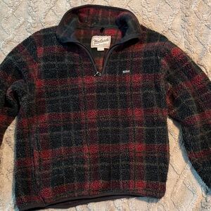 Woolrich Men's Plaid Sweater - Black and Red